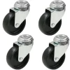 4 - 75mm Nylon noir roulettes pivotantes 3" pour usage intensif^Parnells Hot