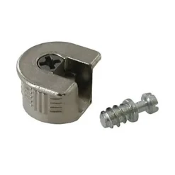 2 assembleurs Zamak nickelé ø20 x H. 12,5 mm^Diall Hot