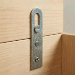 4 attaches-éléments Acier zingué l. 20 x H. 90 mm-Diall Sale