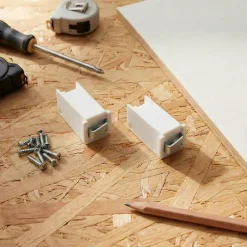 2 attaches-éléments Droite/Gauche L.50 x l.15 x H.30mm^Diall Outlet