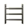 3 barreaux télescopiques de fenêtre, acier noir, , L.99 à 188 cm-Mottez Best