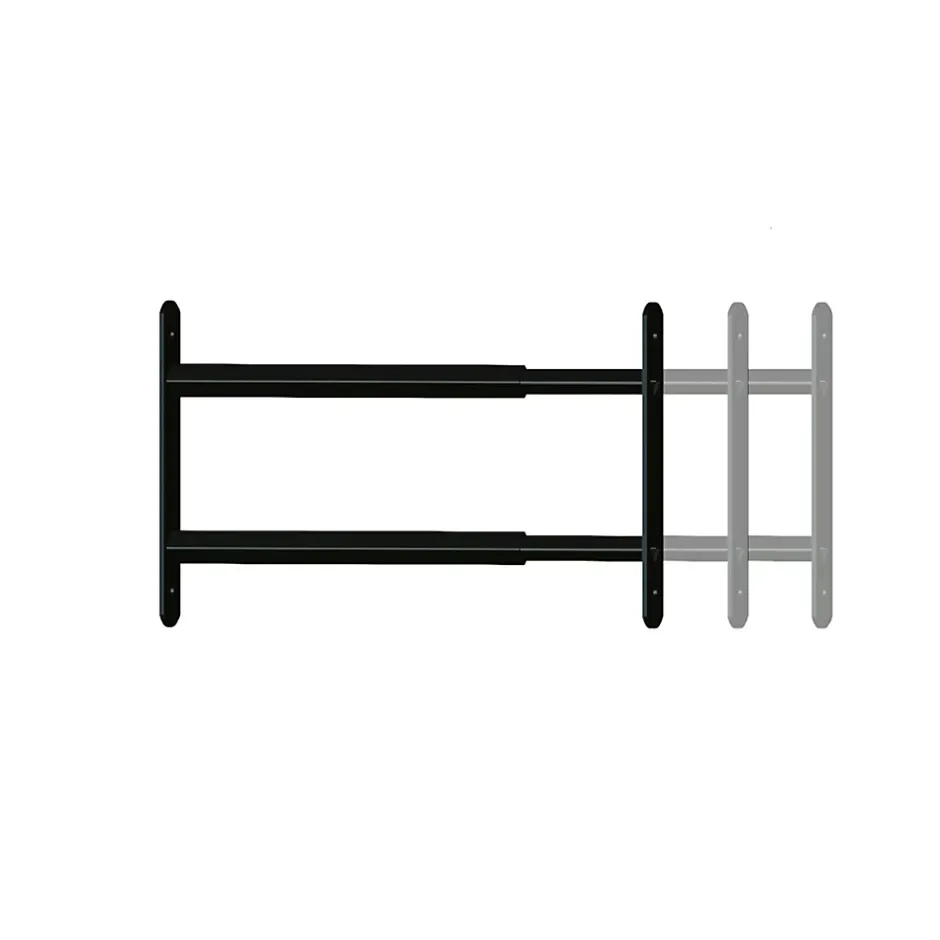 2 barreaux télescopiques de fenêtre, acier gris anthracite, Afbat, L.48 à 90 cm-Afbat - Tb Industrie Sas Sale