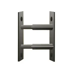 2 barreaux télescopiques de fenêtre, acier noir, , L.30-55 cm^Mottez