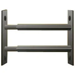 2 barreaux télescopiques de fenêtre, acier noir, , L.99 à 188 cm^Mottez Outlet