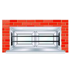 2 barreaux télescopiques pour fenêtre 99 à 188 cm^Mottez Discount