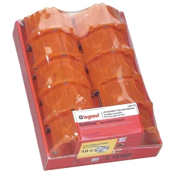 10 boîtes d'encastrement 1 poste multimatériau-Legrand Sale