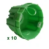 10 boîtes d'encastrement simple ronde Zenitech pour maçonnerie-Wago Hot