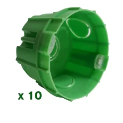 10 boîtes d'encastrement simple ronde Zenitech pour maçonnerie-Wago Hot