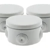 3 boîtes dérivation IP55 diamètre 80x40mm-Zenitech Outlet