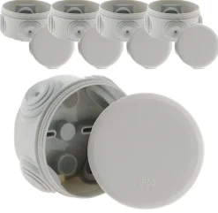 5 Boîtes dérivation IP55 diamètre 70x35mm-Zenitech Hot