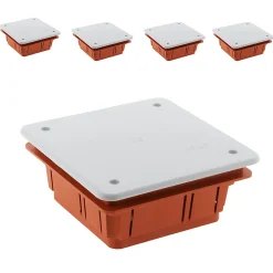 5 boîtes dérivation 92x92x45mm-Zenitech Outlet