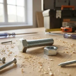 4 boulons tête hexagonale acier zingué Ø10 x 40 mm-Diall Outlet