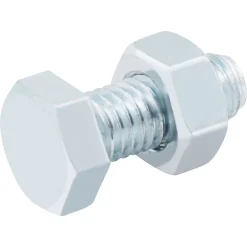 10 boulons tête héxagonale zingué 8 x 20 mm-Diall Outlet