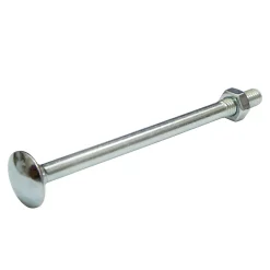 5 boulons tête ronde collet carré 12 x 180 mm-Diall Discount