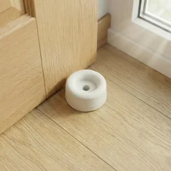 10 butoirs ø30 mm caoutchouc blanc^Diall Best