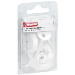 4 cache-prises de courant avec terre^Legrand Outlet