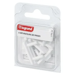 6 cache-prises de courant sans terre^Legrand Best