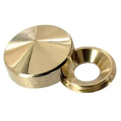 4 Cache-vis coniques Laiton poli ø22 mm-Diall Discount