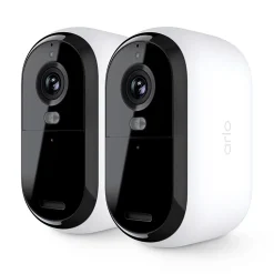 2 caméras de vidéosurveillance extérieures 2K blanches Essential2-Arlo Online