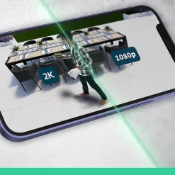 2 caméras de vidéosurveillance extérieures 2K blanches Essential2-Arlo Online