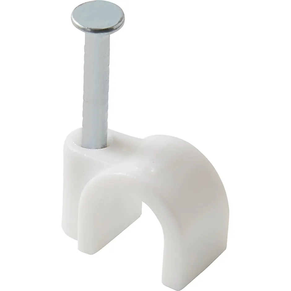 25 cavaliers ronds en nylon ø 5 à 6 mm blanc^Diall Sale