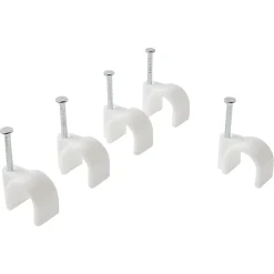 25 cavaliers ronds en nylon ø 10 à 11 mm blanc-Diall Discount