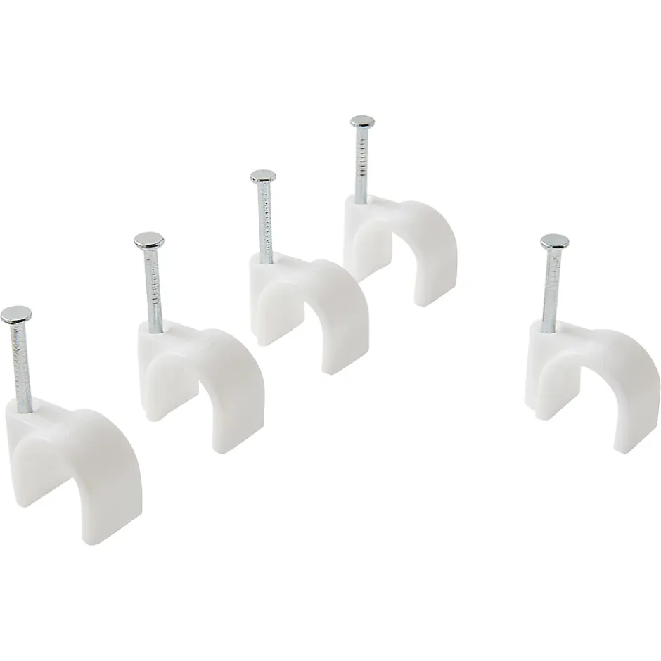 25 cavaliers ronds en nylon ø 10 à 11 mm blanc-Diall Discount