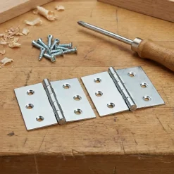 2 charnières acier zingué Diall 30 x 30 mm-QCL Hot