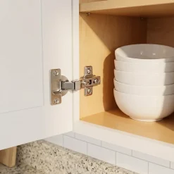 2 charnières invisibles frigo acier nickelé Ø35 mm 94°-Diall Hot