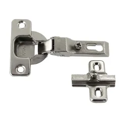 2 charnières invisibles frigo acier nickelé Ø35 mm 94°-Diall Hot