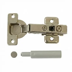 2 charnières invisibles réglables push lash acier nickelé Ø35 mm^Diall Sale