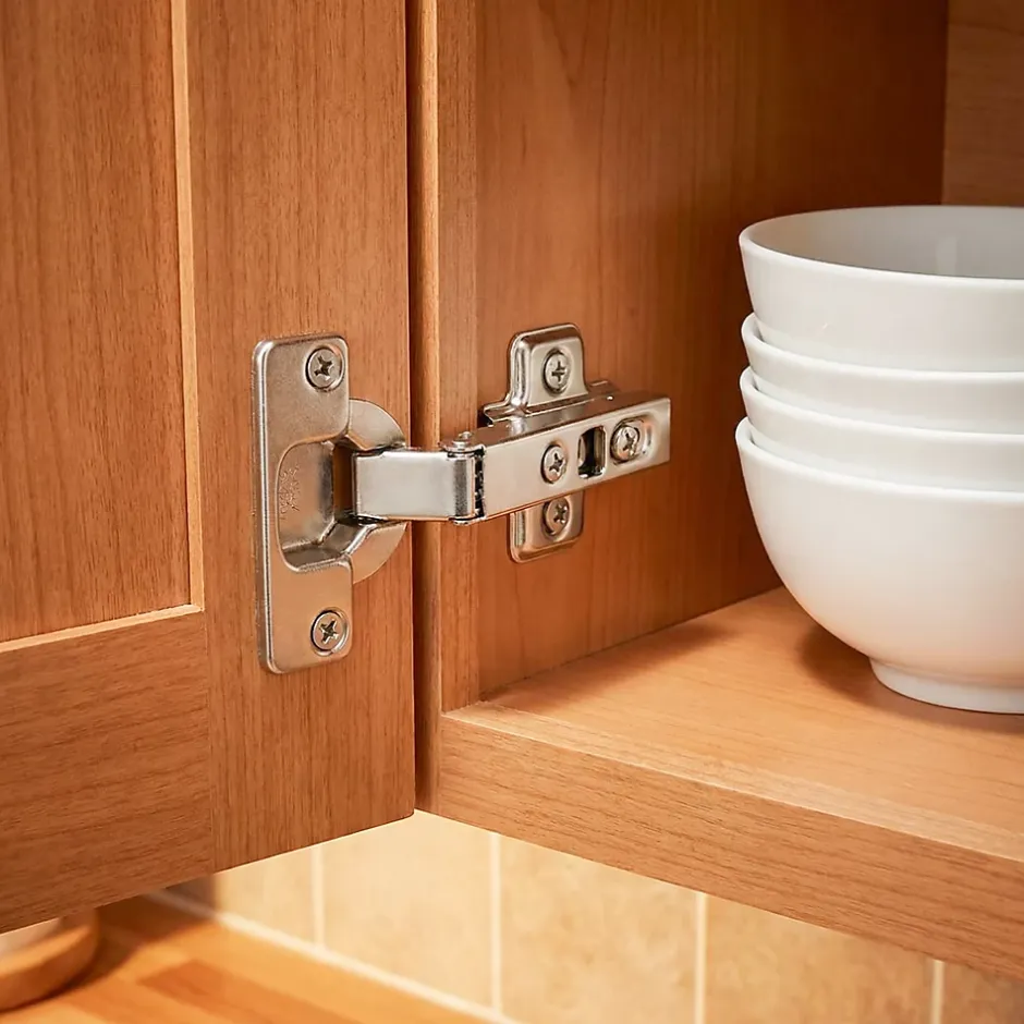 2 charnières invisibles réglables acier nickelé Ø35 mm 110°^Diall Sale