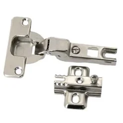 2 charnières invisibles réglables slide acier nickelé Ø35 mm 110°^Diall Clearance