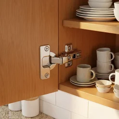 2 charnières invisibles slide acier nickelé Ø35 mm 110°^Diall Discount