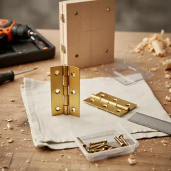 2 charnières laiton Diall 40 x 25 mm-QCL