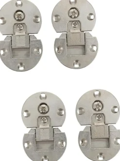 4 charnières pliantes, charnières de table pliantes, charnières pliantes à cadre métallique, charnières d'armoire^Deko Hot