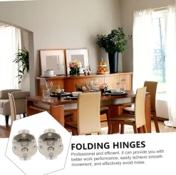 4 charnières pliantes, charnières de table pliantes, charnières pliantes à cadre métallique, charnières d'armoire^Deko Hot