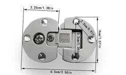 4 charnières pliantes, charnières de table pliantes, charnières pliantes à cadre métallique, charnières d'armoire^Deko Hot
