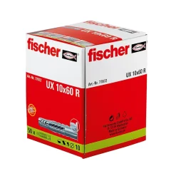 50 chevilles avec collerette UX ø 10 mm^Fischer Outlet