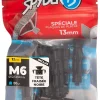 12 chevilles corps creux acier zingué Spyder M6 13mm + vis tête fraisée noires^Scell-It Clearance