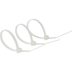 100 colliers de serrage en nylon 2,5 x 100 mm transparent^Diall Clearance