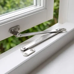 2 Compas coulisseaux sans arrêt droite/gauche acier nickelé L.300 mm x l.10 mm^Diall Discount