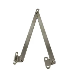 2 Compas coulisseaux sans arrêt droite/gauche acier nickelé L.300 mm x l.10 mm^Diall Discount