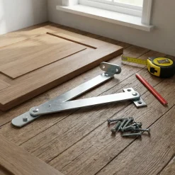 2 compas pied Acier zingué L. 300 mm x l. 20 x EP. 2^Diall New