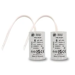 2 Condensateurs, 6 uF, à Connecteurs, pour Moteur Volet Roulant Bubendorff^Ducati Hot