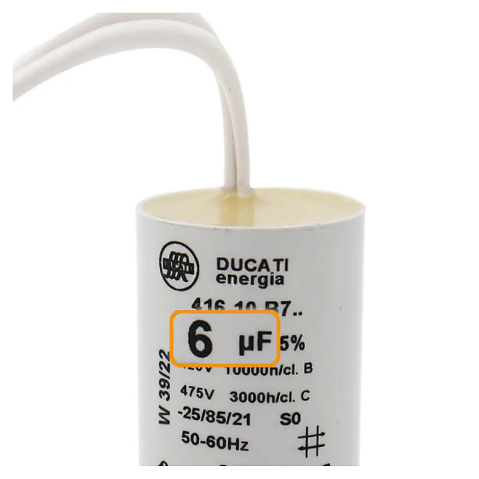 2 Condensateurs, 6 uF, à Connecteurs, pour Moteur Volet Roulant Bubendorff^Ducati Hot