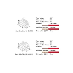 50 connecteur 2 entrées pour fil souple ou rigide-Wago Best