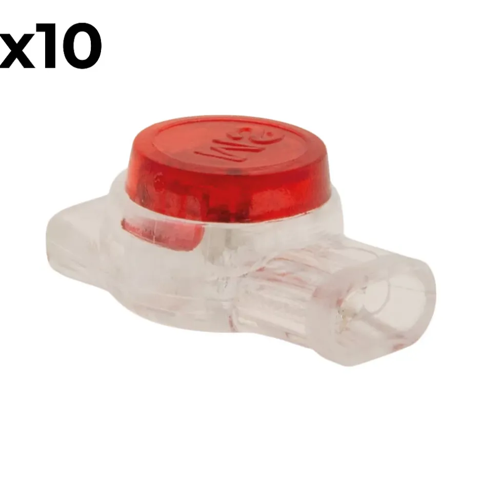 10 connecteurs 3E fils rigides + souples rouge^BLM Best
