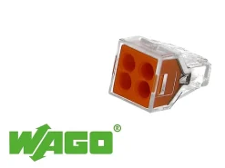 100 connecteurs 4 entrées (orange)-Wago Best