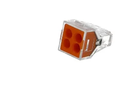 100 connecteurs 4 entrées (orange)-Wago Best